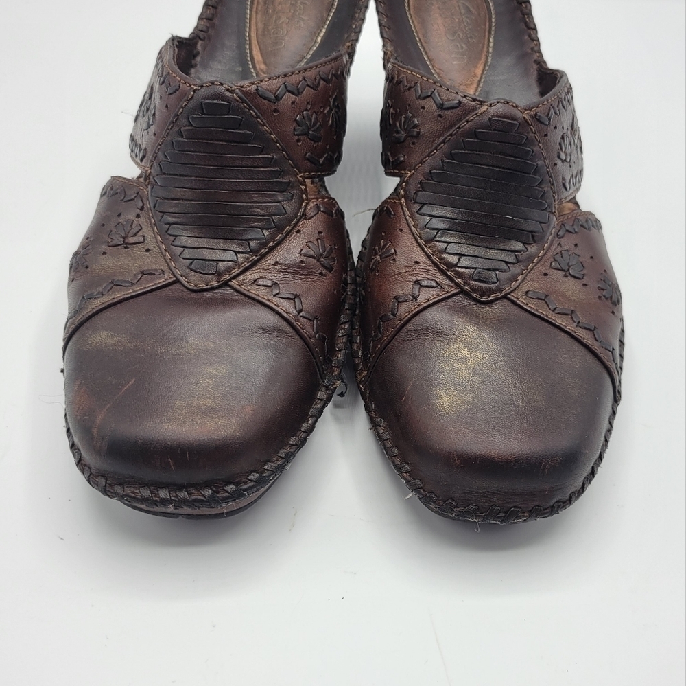 Clarks Artisan leather upper mules size 6M - Picture 2 of 13
